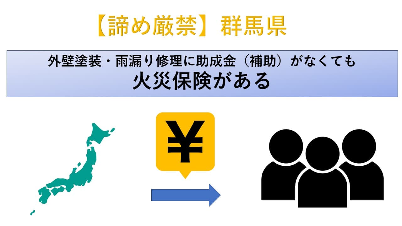 諦め厳禁】群馬県｜外壁塗装・雨漏り修理に助成金（補助）がなくても火災保険がある